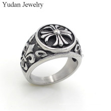 Custom Surgical Stainless Steel Scout Flowers Cross Ring